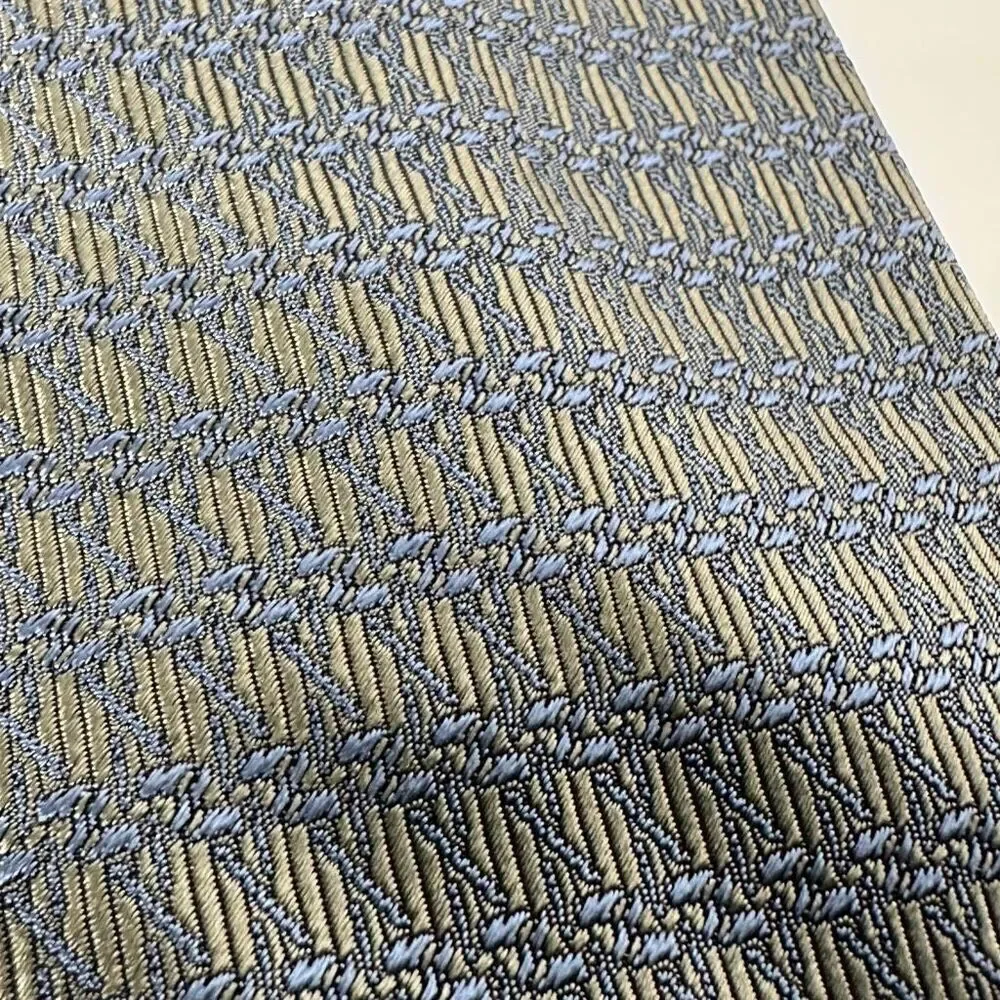 Bugachi Uomo Silk Neck Tie Blue/Beige